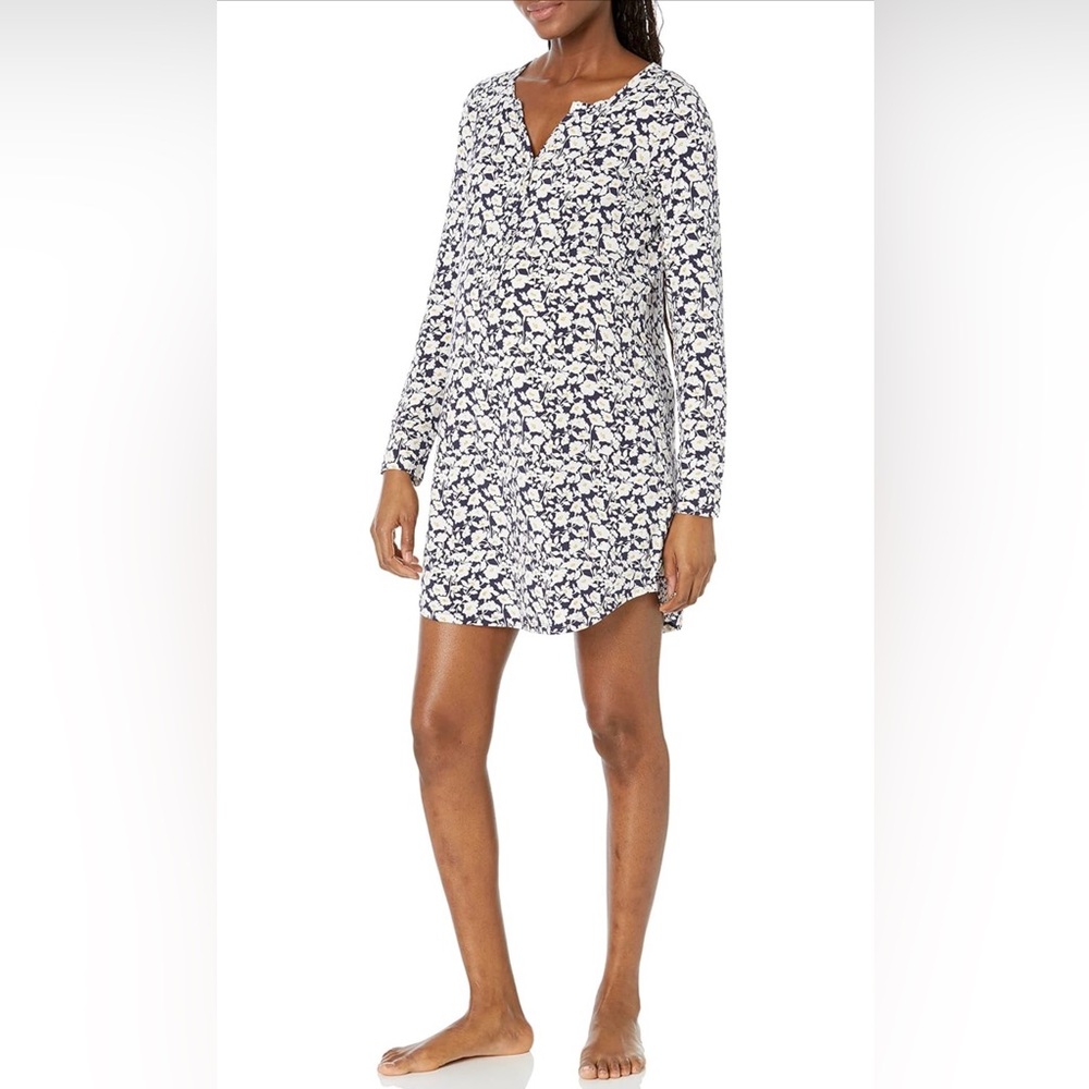 Floral Long Sleeve Maternity Dress - Picture 1 of 6